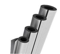 Pipe freeze protection, open-ended self-adhesive insulation pipe, aluminum foil surface layer, rubber foam material, waterproof(Id 48mm,THK 30mm)