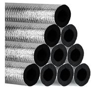 Pipe Insulation Foam - Foam, 15.75x1.57x1.57in Insulations Foams Tube Pre-Slit Design | Adhesive Backing Freeze Protection Pipe Wrap, Thermal Insulation Sleeve For Water Heater, Air Conditioner, Yard