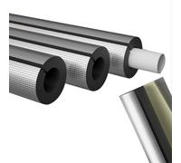 Pipe Insulation Foam Tube with Aluminum Foil, Pre Slit Rubber Hose , For Protecting Pipes and Heat Preservation(50mm,133mm)