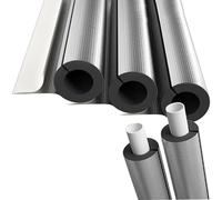 Pipe Insulation Foam Tube, Wrap , Pre Slit with Aluminum Foil, Freeze Protection(ID 43mm*TH 10mm)