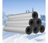 Pipe insulation jacket, anti-freezing rubber foam, aluminum foil cladding, air-conditioning pipe, industrial protection(ID 89mm*TH 15mm)