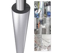 Pipe Insulation,Self-Adhesive Tube with Aluminum Foil,Heat Preservation Insulated,30 MM Thickness，22/27/34/43/48/60/76/89/108mm ID(34mm)