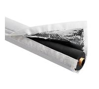 Pipe Insulation Wraip - 72 X 10.2 Inch Piipe Covers For Outside | Foam Tube Wrap With Aluminum Foil For AC | Waterproof Layers Thermal-Resistant Sleeve For Plumbing Freeze Prevention Outdoor Protectio
