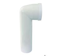 SOMATHERM FOR YOU, Pipe longue coudée en plastique blanc D100mm avec joint à lèvre néoprène pour évacuation WC, longueur 250mm, étanchéité optimale, diamètre 100mm, eau froide