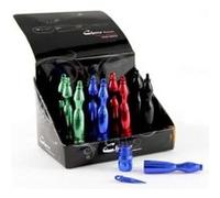 Pipe sèche en métal DEGOM avec porte clé ou tour de cou intégré Blue G