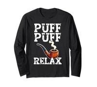 Pipe Smoking Graphic Smoking Pipe Smoker Homme Manche Longue