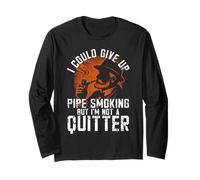 Pipe Smoking Graphic Smoking Pipe Smoker Homme Manche Longue