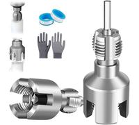 Pipe Tapping and Threading Tool, Integrated Internal & External Pipe Threading Tool, 1/2" 、3/4" Dies, For Rapid Leak Sealing In Industrial Maintenance and DIY Renovations (3/4")