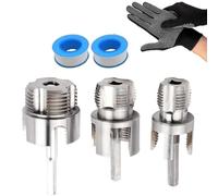 Pipe Tapping and Threading Tool, Premium Carbon Steel Dual-Function Internal & External Pipe Threader Sizes Pipes Suit