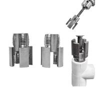 Pipe Thread Cutting Tool, Electric Drill Compatible PVC Pipe Threader Kit, Garden Hose Thread Die(1/2" + 3/4")