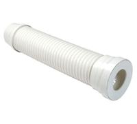 pipe souple pour wc - diamètre 93 / 100 mm - longueur 400 mm - droite - nicoll 1deaflex