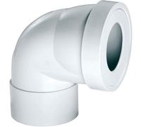 Pipe WC courte coudée femelle - WIRQUIN - Ø100 mm - Plastique - Synthétique