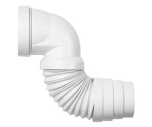 Pipe WC flexible WIRQUIN 1312344 - coudée extensible - 230 / 390mm
