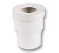 Pipe WC - NICOLL - Sortie droite diamètre 80mm - PVC - Blanc