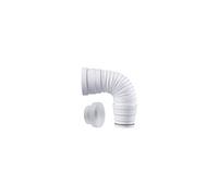 Pipe WC souple extensible à mémoire de forme - - Ø100 - Longueur 25-55cm