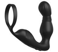 Pipedream Anal Fantasy Elite - vibromasseur prostatique avec anneau pénien (noir)