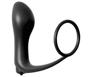 Pipedream - Analfantasy - vibromasseur anal de doigt avec anneau pénien (noir)