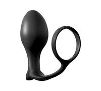 PIPEDREAM Anneau de Pénis Ass-Gasm Advanced Plug, Noir