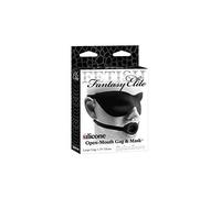 Pipedream Bâillon Bouche Ouvert et Masque pour les Yeux Silicone Noir