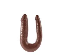 pipedream Double Dong Réaliste Petit Marron
