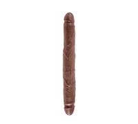 pipedream Double Gode Réaliste Fin 12" Marron