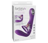 Pipedream Pompe à vagin Her Ultimate Pleasure Pro langue vibrante Violet 24,6 cm