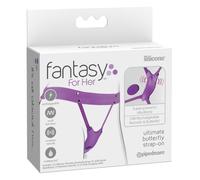 Pipedream Fantasy For Her Ultimate Butterfly Strap-On Purple 10 cm