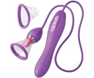 Pipedream Fantasy For Her Ultimate Pleasure Max vibromasseur avec stimulateur de clitoris avec pompe doseuse 22.9 cm