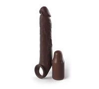 Pipedream Fantasy X-tensions Elite 3" Silicone X-tension with Strap - Brown Brown 24,1 cm