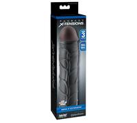 Gaine à Pénis Mega 3" Extension Fantasy X-Tensions - Couleur : Noir