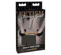 Fetish Fantasy Gold - menottes en peluche (noir)