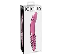 Pipedream Gode en verre Icicles N°57 double pénétration rose
