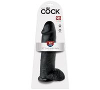 Pipedream Gode réaliste avec testicules 12" Noir