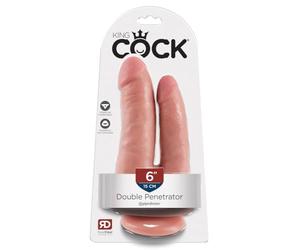 Pipedream King Cock Dildo Double Flesh réaliste, 15 cm - 1 unité
