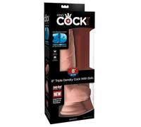 Gode avec Testicules 20,3 cm Fat Triple Density King Cock Plus 3D
