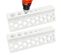 Pipefitter Lot de 2 blocs de guidage de perceuse pour trous droits, kit de précision Pipefitter pour travaux de fabrication, chantiers hydrauliques mécaniques, outil piège