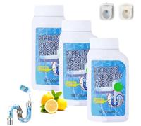 Pipeline Dredging Agent, Drain Clog Remover, Powerful Pipe Dredging Agent, Powerful Quick Cleaning Drain Toilet Cleaner Tool, Multi-Purpose Pipe Cleaner, Safe for All Pipes (3PCS)
