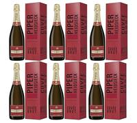Piper Heidsieck Cuvée Brut avec étuis - Lot de 6 bouteilles de 75 cl - Champagne
