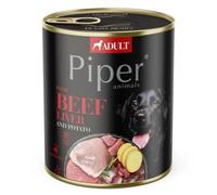 PIPER Nourriture Humide pour Chien avec Foie de Bœuf et Pommes de Terre 800g