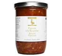 Piperade à la Basquaise - Mélange de légume 780 g pour 4/5 personnes - Bocal en verre - conserve