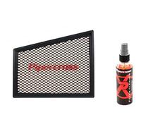 Pipercross Filtre à air sport + nettoyant compatible avec Renault Megane III 1.6i 100/110 CV 11/08-08/16