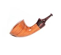 Pipes à fumer, pipe à tabac en bois de palissandre, kit de démarrage pour pipe à tabac avec cure-pipes, filtres à pipe 9 mm, pipe à bol de fumage pour cadeaux (C)