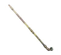 Pipes à Tabac Barre à Tabac Longue Incrustée Traditionnelle en Laiton