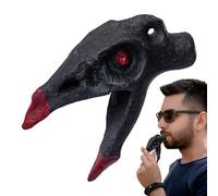 Pipes pour adultes - Pipe d'écriture, ornement d'horreur en forme de crâne corbeau, petit jouet en corde | Sound Creisher, accessoires de sac d'école, fête de Noël Noisemaker