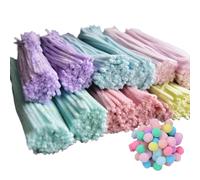 -pipes Pour L'artisanat - Tiges De Chenille, 200x Bâtons D'artisanat Avec 20x Boules De Poils, Bâtons De Torsion Pour Les Projets, -pipes Artisanat Bricolage Art Et Artisanat, Décorations De N