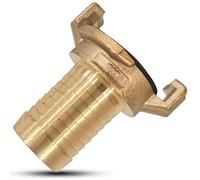 PipeSan - Raccord rapide laiton 1ʺ (DN25) Système Geka - Lot de 1 | Raccord tuyau d’arrosage & embout fileté BSP G1 | Compatible Gardena | Anti-fuite | 10 bar / 120 °C