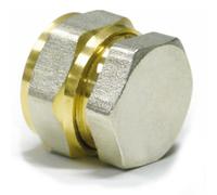 Pipetec Raccord à visser Bouchon de Filetage Mâle 16 x 2mm | pour les tuyaux composites multicouches, les tuyaux composites en aluminium, certifiés DVGW, Emballés de façon hygiénique
