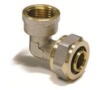 pipetec schra ubfitting Angle Transition 16 x 2 mm 90 ° 1/2 filetage femelle pour tuyau en composite multi-couches, DVGW, Uba-conforme, max. 100 °C