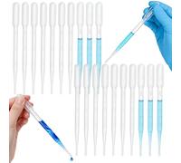 Pipette 3 ml 100PCS, Pipettes en Plastique avec Graduation, Pipette Plastique pour Laboratoire, DIY, Huiles Essentielles, Parfum et Utilisation Maison (100PCS)