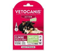 Pipette action duo - VETOCANIS - 134mg/40mg Solution pour Chiens Moyens